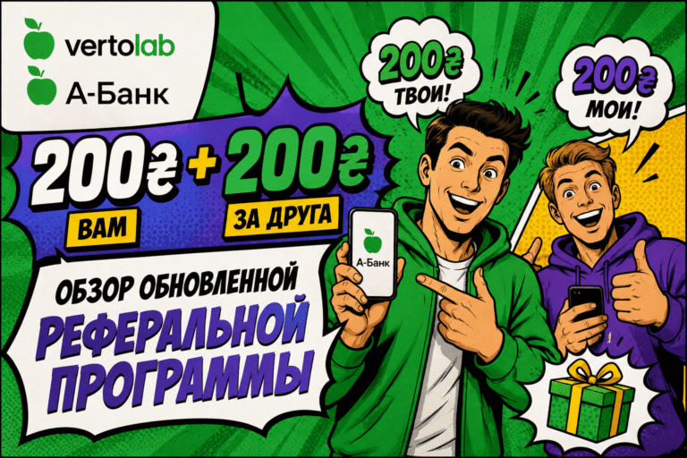 А-Банк 200₴ + 200₴ за друга: обзор обновленной реферальной программы 1 А-Банк 200₴ + 200₴ за друга: обзор обновленной реферальной программы