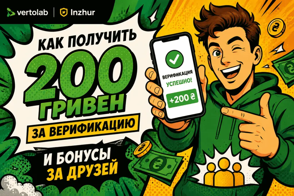 Зарабатывай с Inzhur: 200 грн за верификацию и бонусы за друзей 4 kak poluchit 200 griven za verifikacziyu i bonusy za druzej