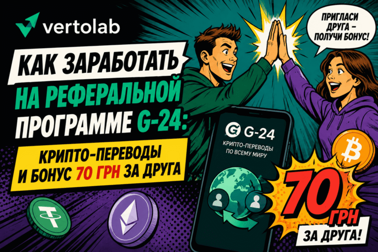 Как заработать на реферальной программе G-24 Крипто-переводы и бонус 70 грн за друга 3 Как заработать на реферальной программе G-24 Крипто-переводы и бонус 70 грн за друга