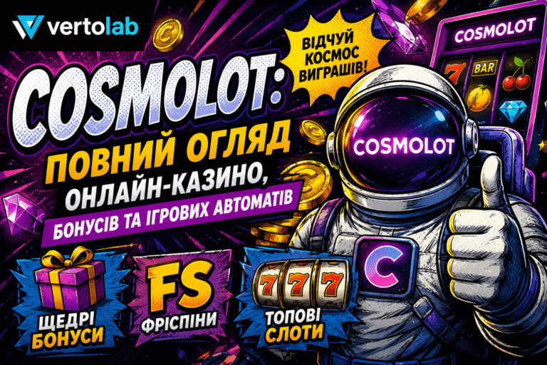 Cosmolot: полный обзор онлайн-казино, бонусов и игровых автоматов
