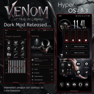 Тема HyperOS Venom