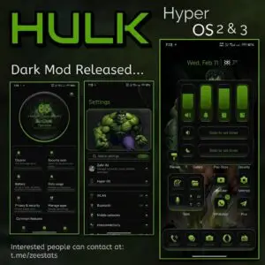 Тема HyperOS Hulk