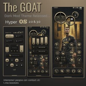 Тема HyperOS The Goat