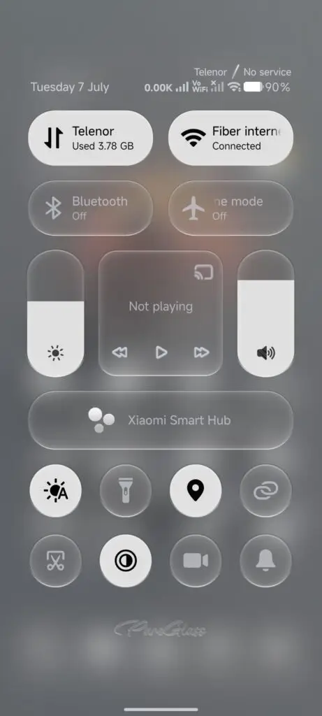 Обзор темы HyperOS PureGlass новый взгляд на интерфейс Xiaomi 3 photo 2026 07 16 19 25 51