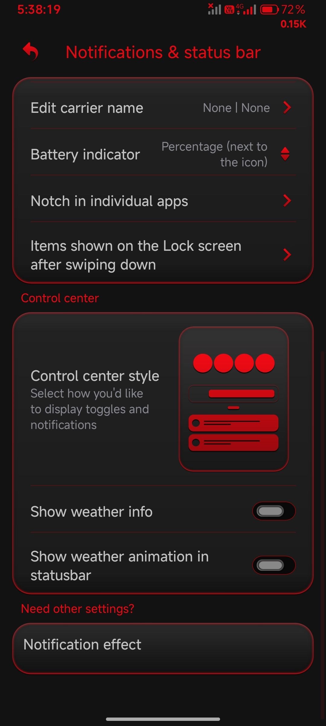 Тема HyperOS Rogue Shadow — изображение 3