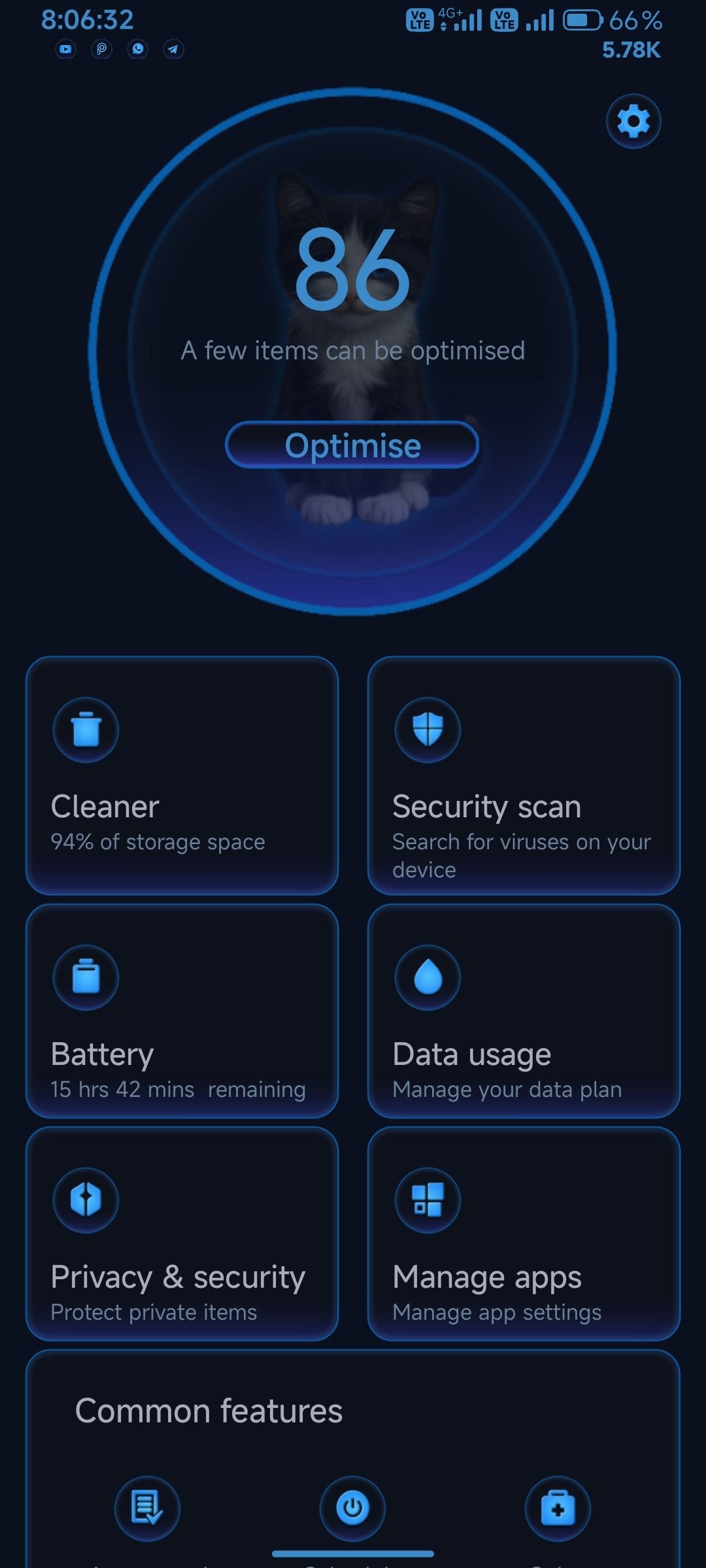 Тема HyperOS Midnight Peek — изображение 6