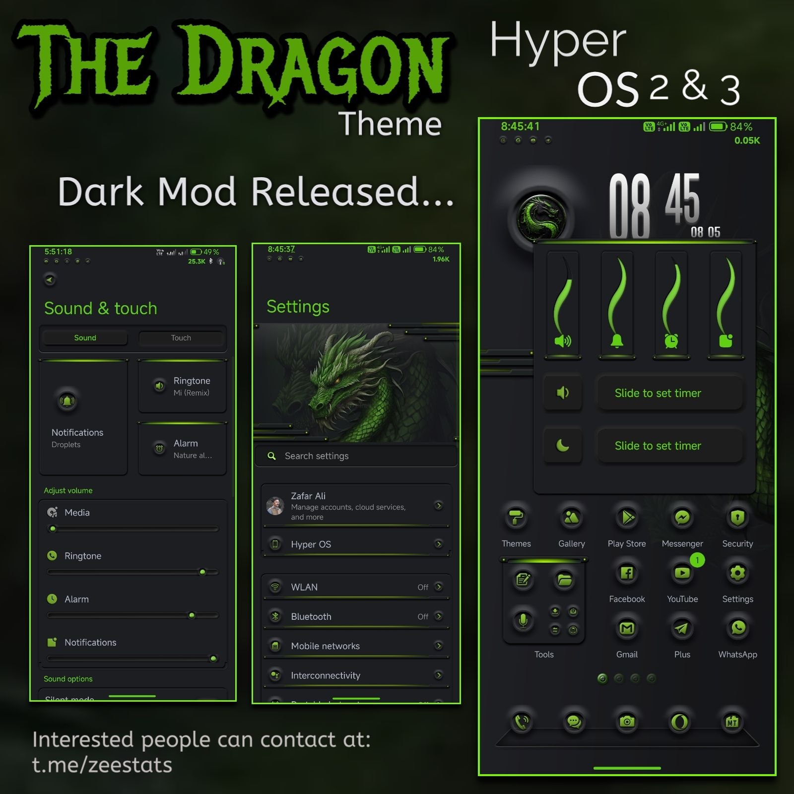 Тема HyperOS The Dragon