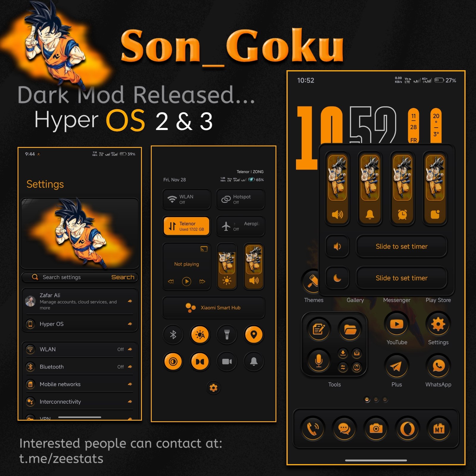 Тема HyperOS Son Goku