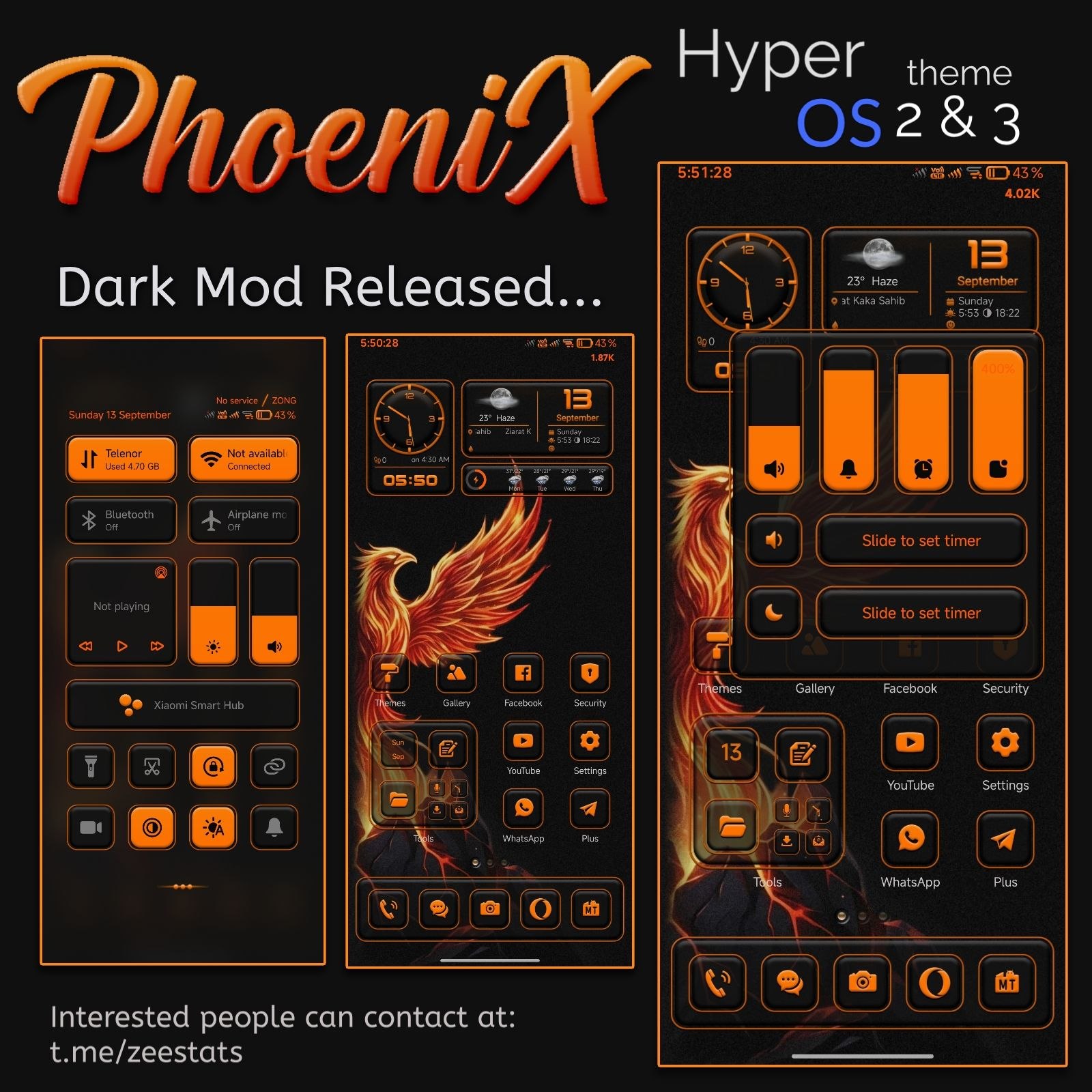 Тема HyperOS Phoenix